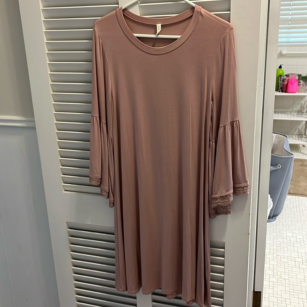PinkBlush rose maternity dress, lots of stretch!